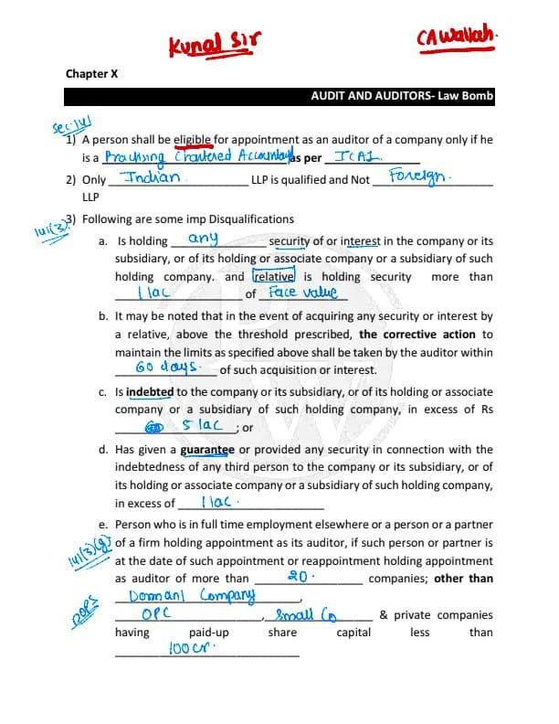 First page of Ca inter