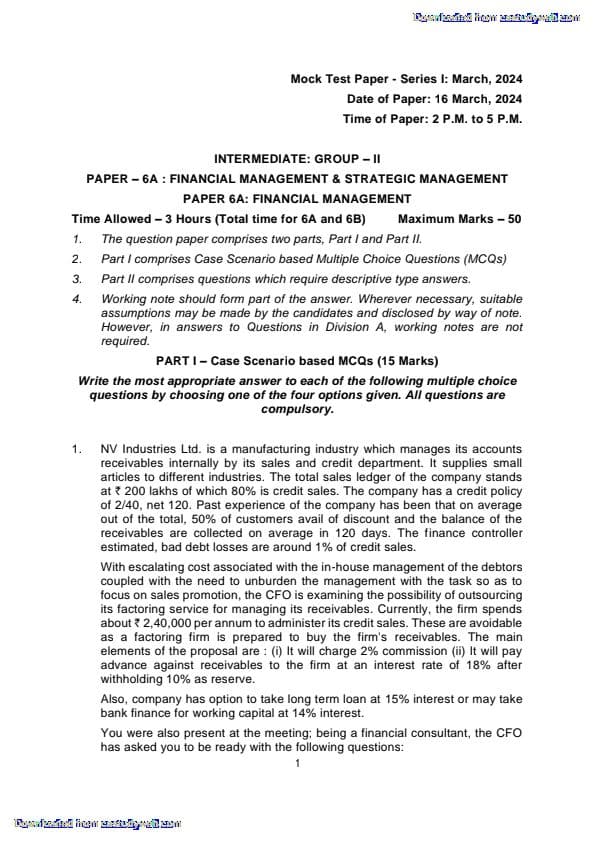 First page of FM&SM MTP,RTP,PYQ from may 2024 to Jan 2025 Total 17 papers with anskey