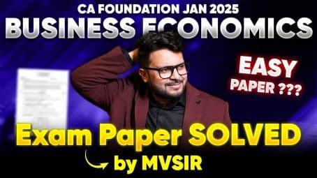 First page of Jan 25 answer key mv sir economics