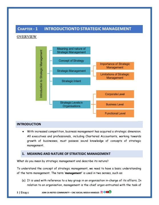 First page of SM Chp 1 Summary Notes