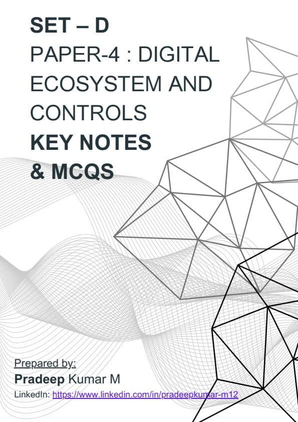 First page of Set D Key Concepts and MCQ Compiler