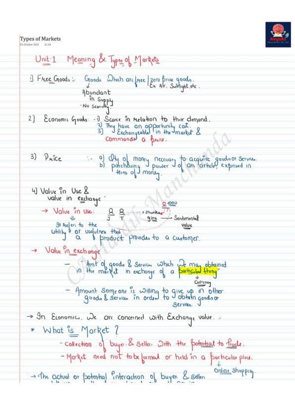 First page of 〔Ch-4〕Hardik manchanda eco notes