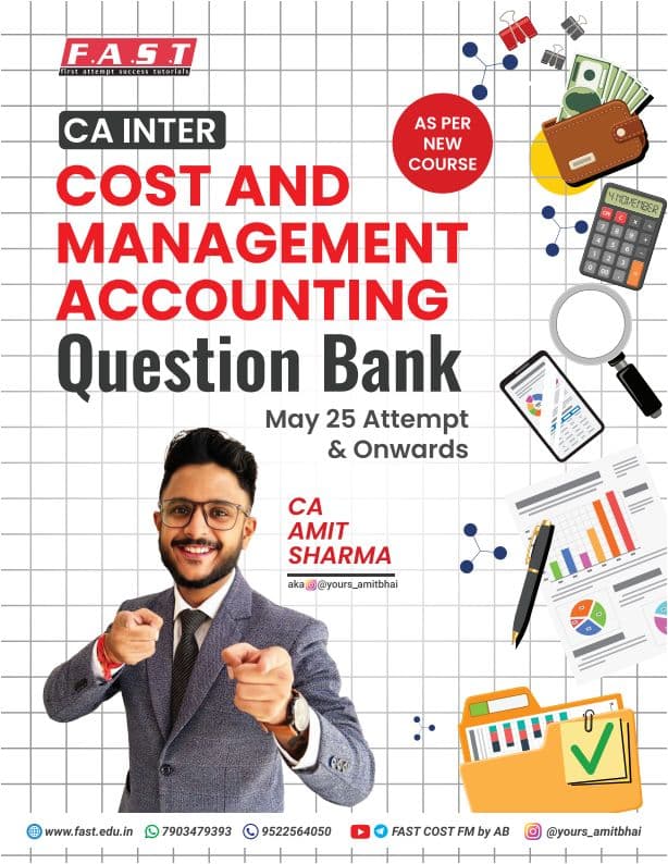 First page of Costing: Question Bank By Amit Sharma Sir !!!
