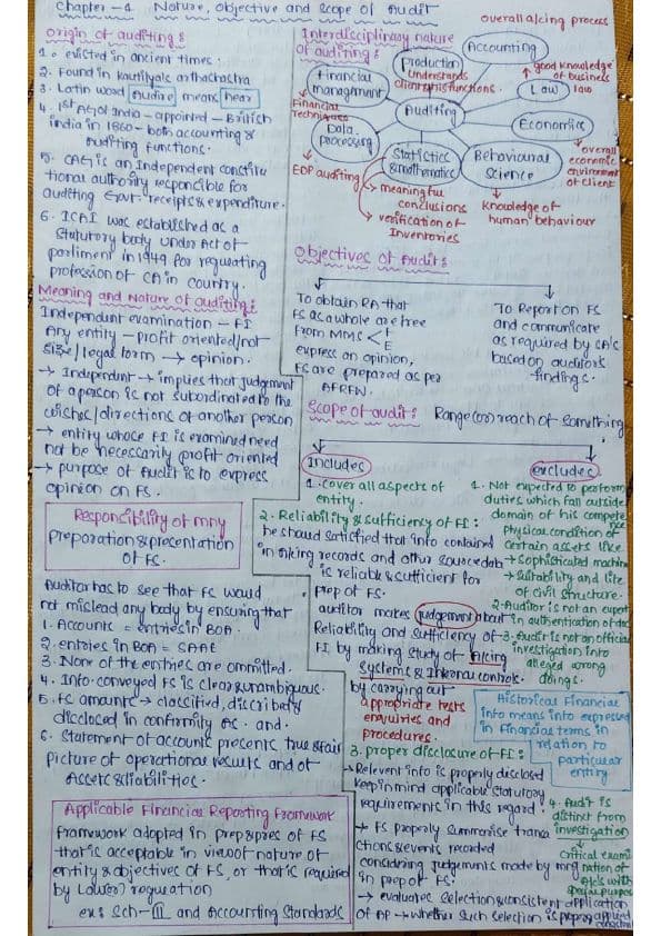 First page of Nature, Objective and Scope of Audit
