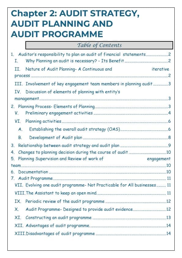 First page of Ch-2 Audit