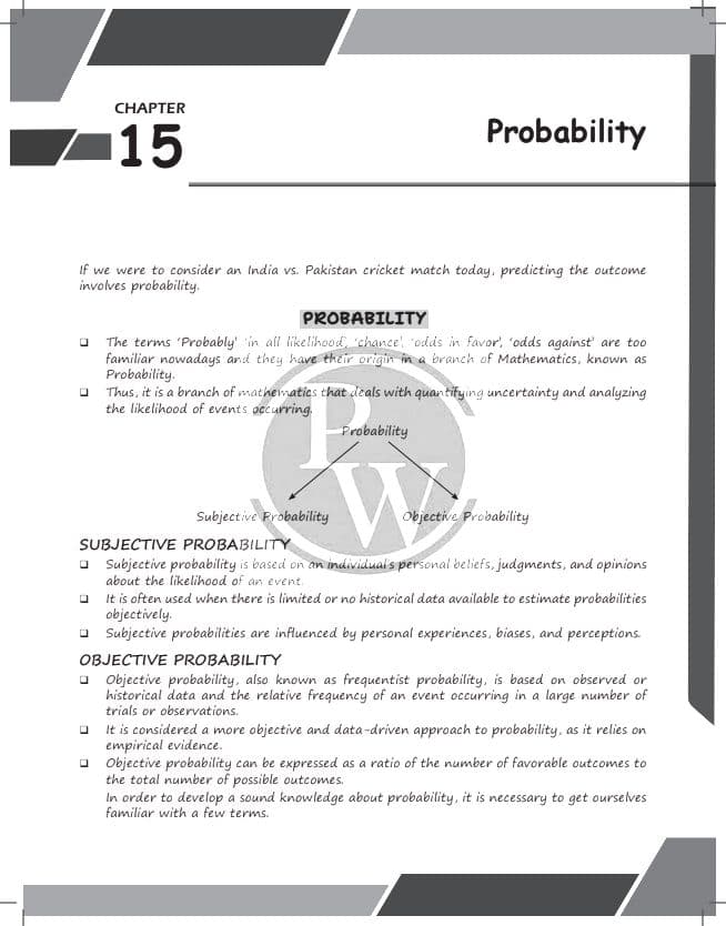 First page of CA foundation Quantitative aptitude chapter 15