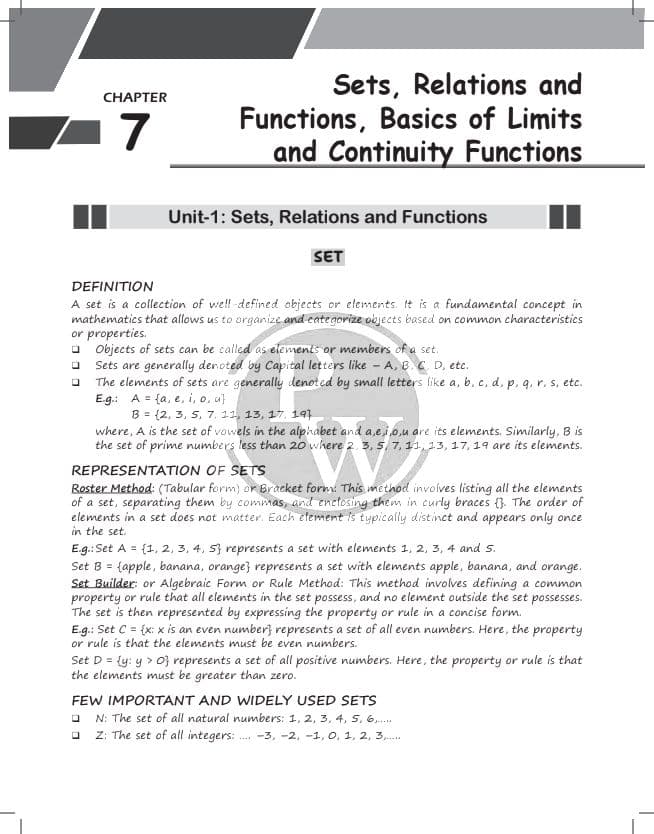 First page of Ca foundation Quantitative aptitude chapter 7
