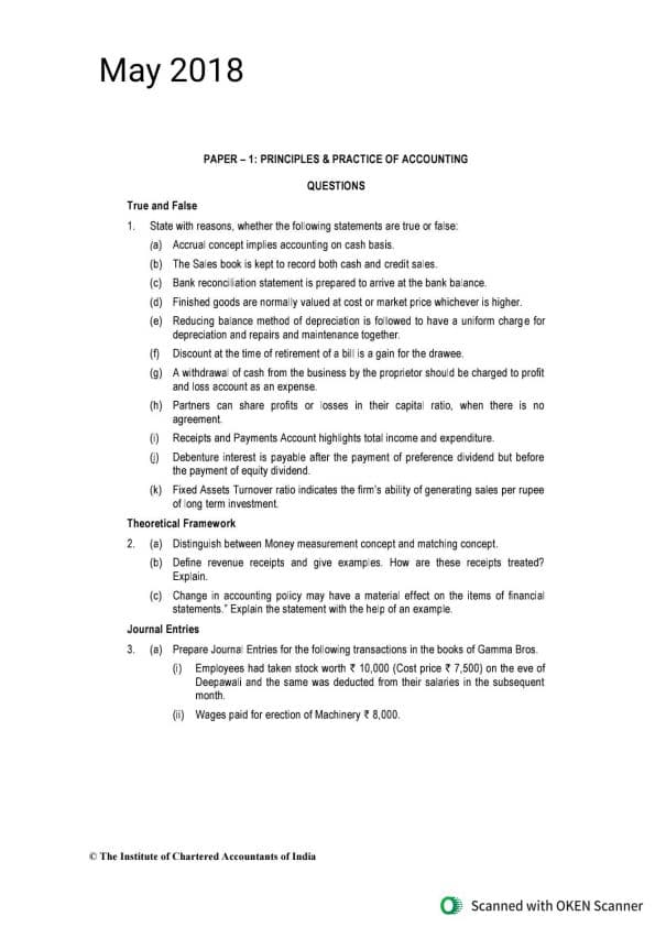 First page of Rtp. Accounts 2018-19