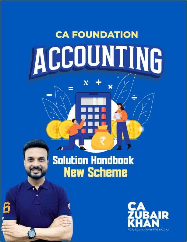 First page of Account Solution Book by Ca ZUBAIR KHAN