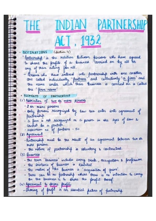 First page of Notes of ipa Act 1932