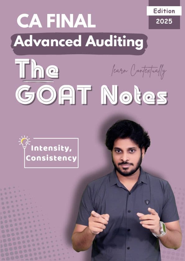 First page of CA Final Advanced Auditing GOAT notes by CA RAM HARSHA