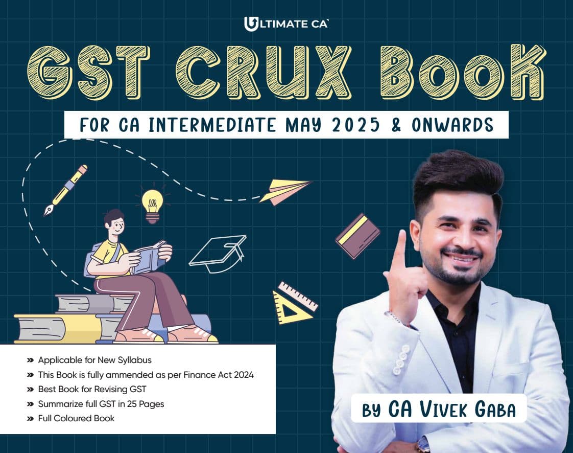 First page of GST crux book by CA Vivek gaba sir