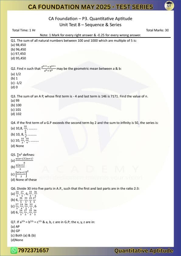 First page of AP GP Test 8