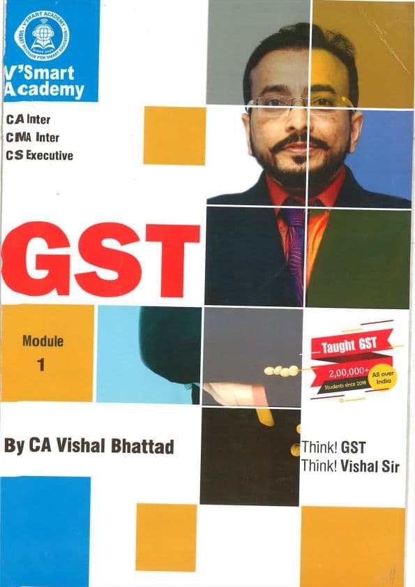 First page of CA Vishal Bhattad GST Notes (part-1) For May'25