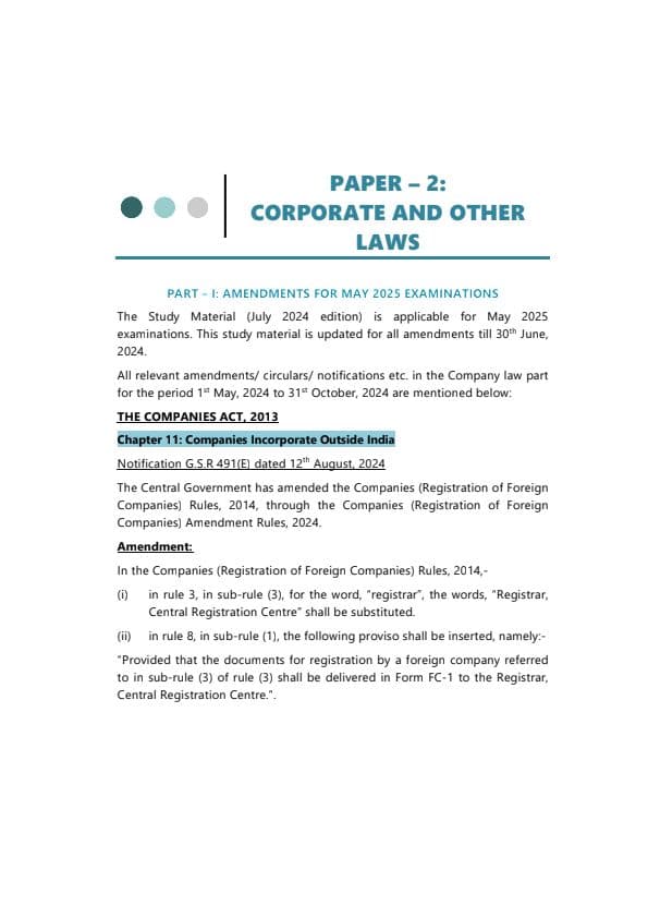 First page of Law RTP May'25