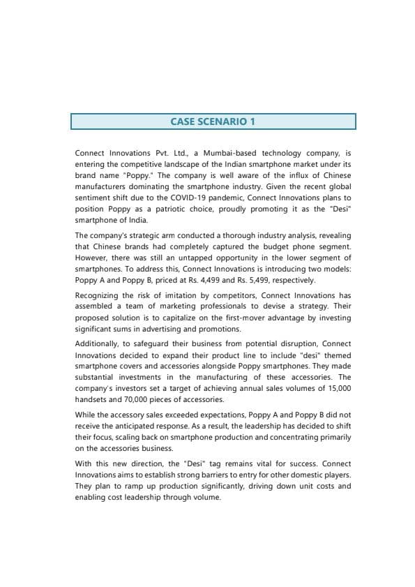 First page of SM Case scenario Booklet of ICAI for May 25