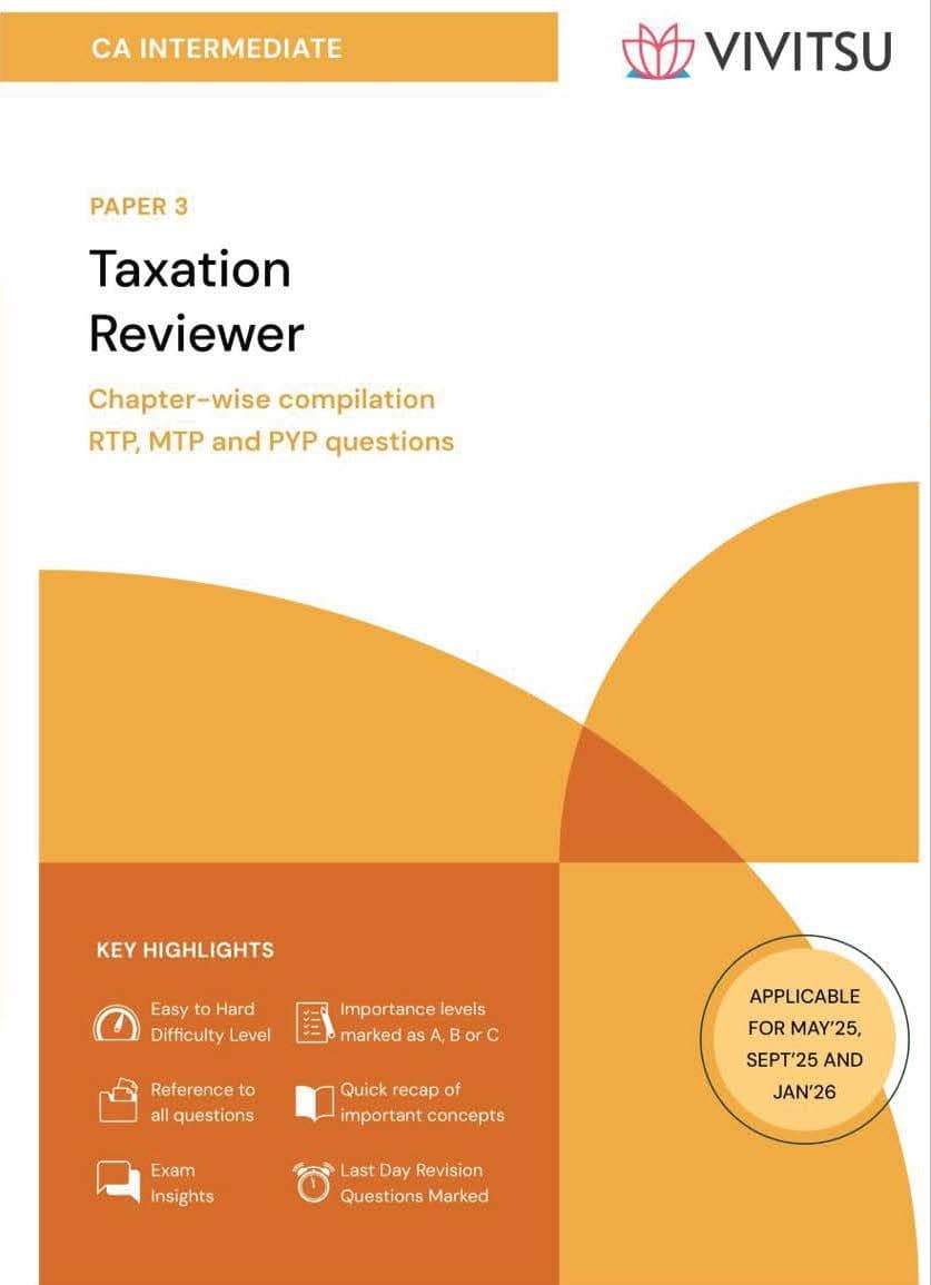 First page of VIVITSU Taxation Reviewer (Part - 2) Only GST With Index
