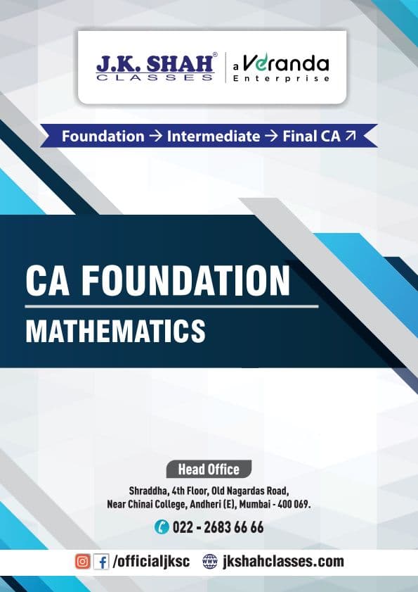 First page of A one stop solution for all best pyq mtp and rtp for ca foundation maths paper detailed solution with explanation of all chapters