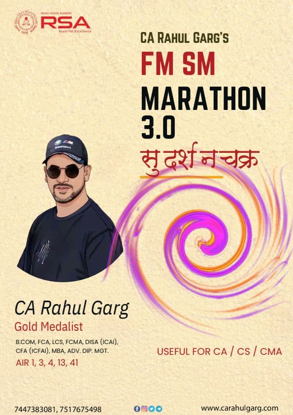 First page of Fm sm marathon notes by ca rahul garg