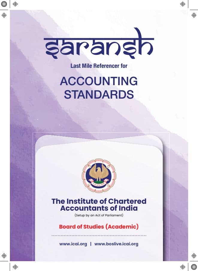 First page of Saransh Last Mile Referencer - Accounting Standards