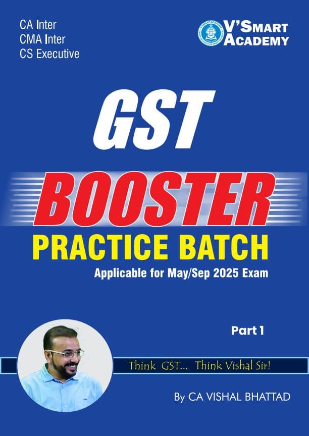 First page of GST BOOSTER PRACTICE QUESTIONS BY VISHAL SIR