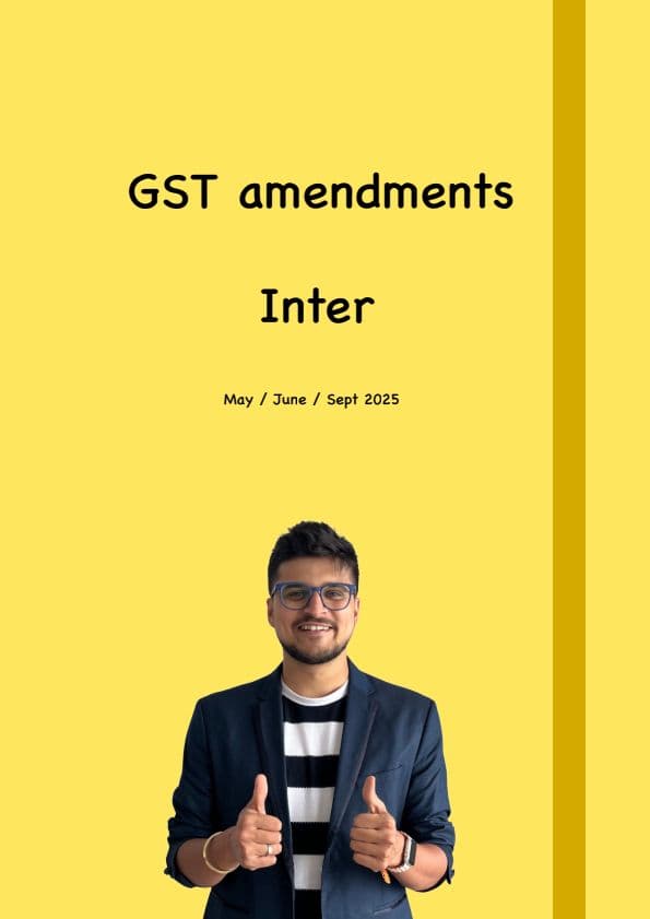 First page of GST Amendments For May 25 by CA Amit Mahajan