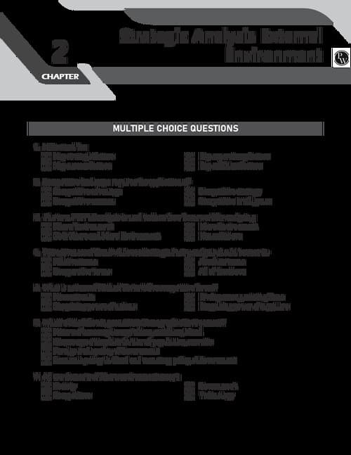 First page of CA Wallah [ PW ] MCQ Strategic Analysis External Environment