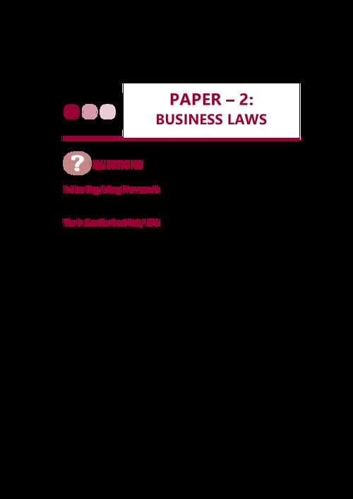 First page of Business Laws RTP (May 2025)