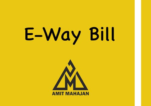 First page of E way of Bill