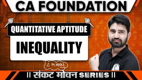 First page of QA inequalities notes by anurag chauhan sir by ca wallah