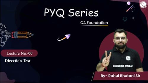 First page of PYQ of Direction Test