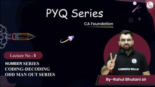 First page of PYQ of Coding - Decoding Odd Man Out Series