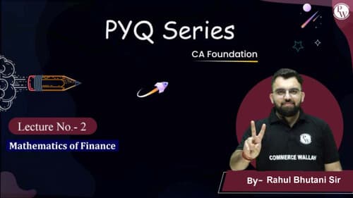 First page of PYQ of Mathematics of Finance