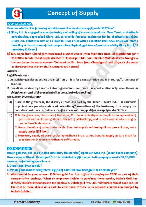First page of Additional questions for IDT