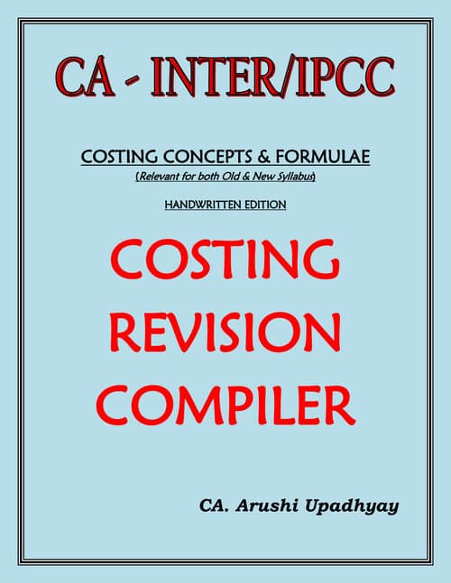 First page of CA Inter Costing Handwritten Notes by CA Arushi Upadhyay Ma’am