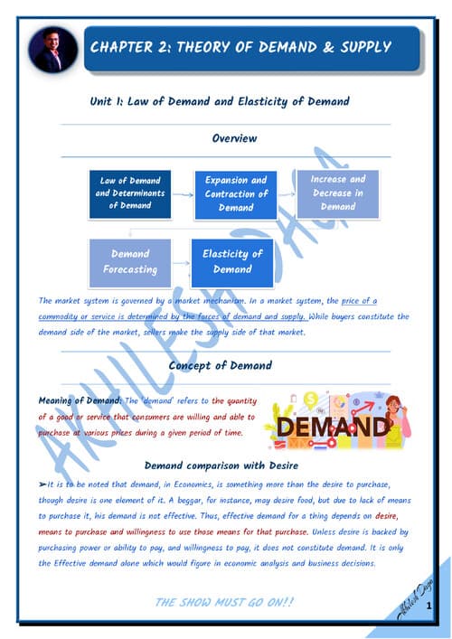 First page of Ch 2 economics short notes