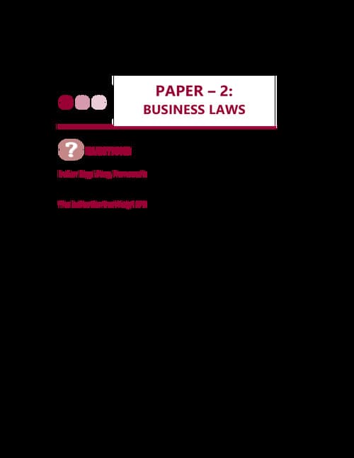 First page of Business law RTP May 2025