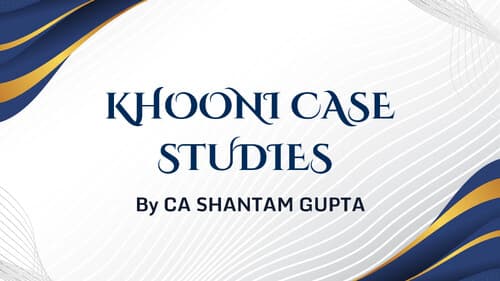 First page of Khooni case studies by questions shantam gupta sir