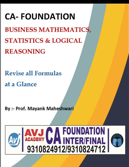 First page of QA all chapters formula