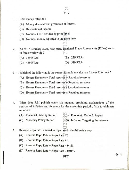 First page of Economics sep 2024 ( PYQ)