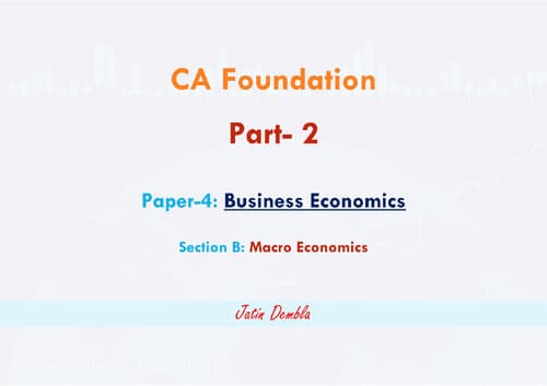 First page of Macro economics summary