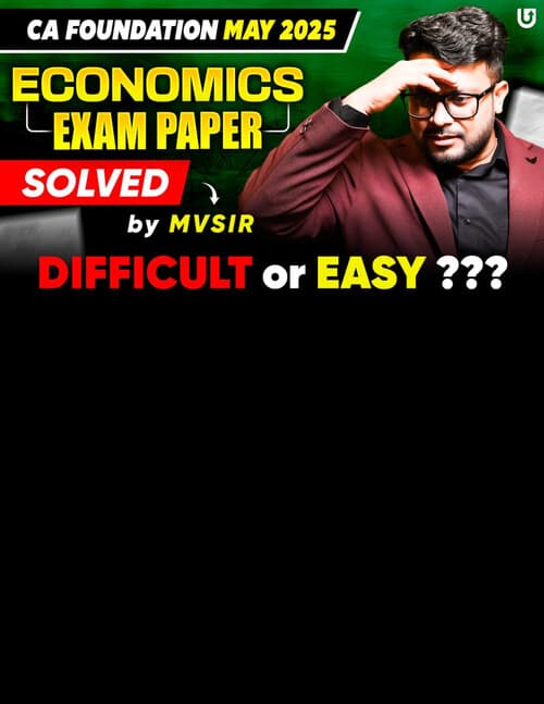 First page of cA foundation may 25 exam paper answer key