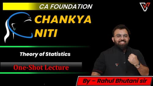 First page of Statistics theory by Rahul bhutani sir