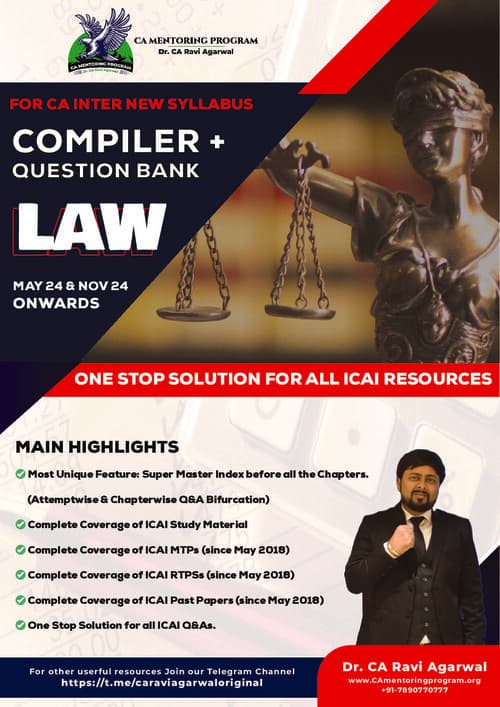 First page of Law compiler by ravi Agarwal sir