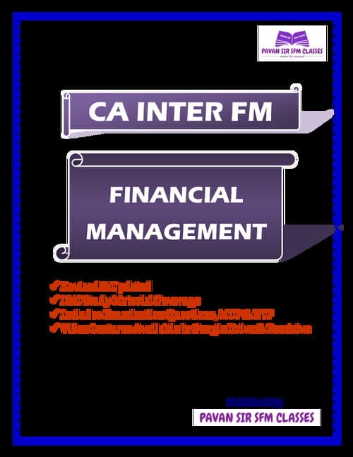 First page of CA Inter FM 02 By Pavan sir