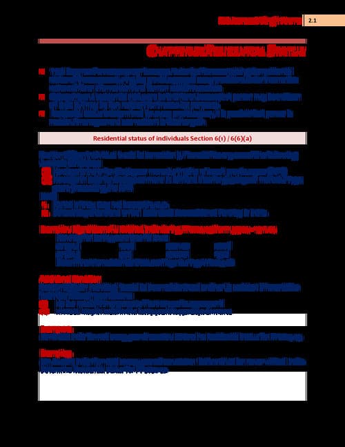 First page of PW Jasmeet sir ( DT : Residential status Detailed pdf with solution