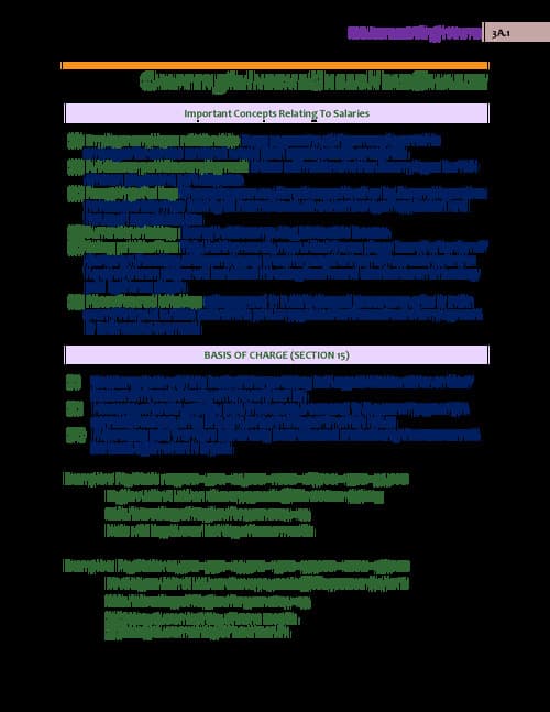 First page of PW JASMEET SIR INCOM U/H SALARY Details notes with solution