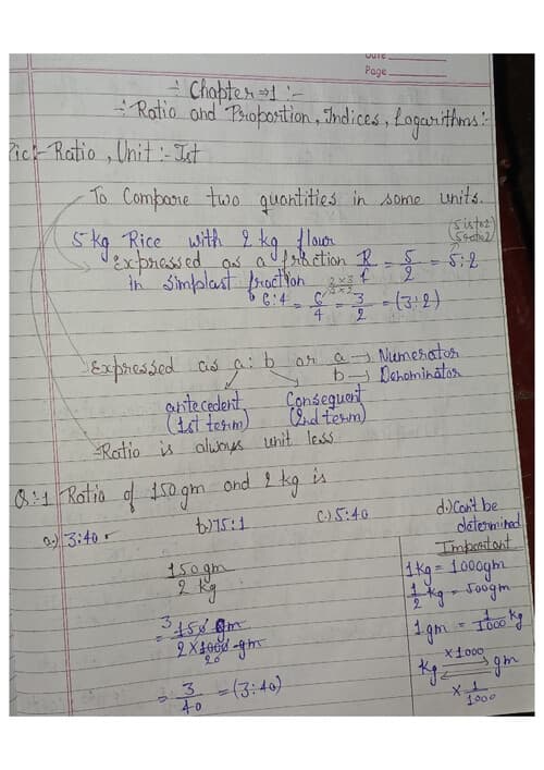 First page of Quantitative Aptitude solve question