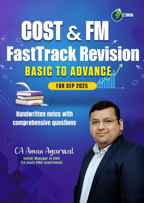 First page of Fastrack Revision by CA Aman Sharma sir of FM subject