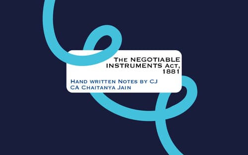 First page of Business law handwritten notes by cj sir
